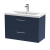 Hudson Reed Juno Wall Hung 2-Drawer Vanity Unit with Basin 1 800mm Wide - Midnight Blue | Thumbnail Image
