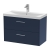 Hudson Reed Juno Wall Hung 2-Drawer Vanity Unit with Basin 3 800mm Wide - Midnight Blue