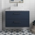 Hudson Reed Juno Wall Hung 2-Drawer Vanity Unit with Carrera Marble Worktop 800mm Wide - Midnight Blue | Thumbnail Image