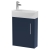 Hudson Reed Juno Compact RH Wall Hung Vanity Unit and Basin 440mm Wide - Midnight Blue | Thumbnail Image