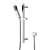 Hudson Reed Kubix Slider Shower Rail Kit with Pencil Handset - Chrome