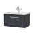 Hudson Reed Lille Wall Hung 1-Drawer Vanity Unit with 1TH Contemporary Basin 800mm Wide - Graphite Grey Woodgrain | Thumbnail Image