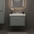 Hudson Reed Lille Wall Hung 1-Drawer Vanity Unit with 1TH Classique Basin 600mm Wide - Coastal Grey | Thumbnail Image