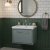 Hudson Reed Lille Wall Hung 1-Drawer Vanity Unit with 3TH Contemporary Basin 600mm Wide - Coastal Grey | Thumbnail Image