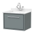 Hudson Reed Lille Wall Hung 1-Drawer Vanity Unit with White Marble Worktop Basin 600mm Wide - Coastal Grey | Thumbnail Image