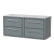 Hudson Reed Lille Wall Hung 4-Drawer Vanity Unit with Grey Marble Worktop 1200mm Wide - Coastal Grey | Thumbnail Image