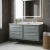 Hudson Reed Lille 1200mm 4-Drawer Wall Hung Vanity Unit with Marble Top Basin