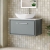 Hudson Reed Lille Wall Hung 1-Drawer Vanity Unit with Carrara Marble Worktop 800mm Wide - Coastal Grey | Thumbnail Image