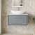 Hudson Reed Lille Wall Hung 1-Drawer Vanity Unit with Carrara Marble Worktop 800mm Wide - Coastal Grey | Thumbnail Image