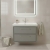 Hudson Reed Lille 800mm 2-Drawer Wall Hung Vanity Unit with Fireclay Basin