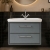 Hudson Reed Lille 800mm 2-Drawer Wall Hung Vanity Unit with Fireclay Basin | Thumbnail Image