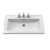 Hudson Reed Lille Wall Hung 2-Drawer Vanity Unit with 3TH Classique Basin 800mm Wide - Pebble Grey | Thumbnail Image