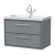 Hudson Reed Lille Wall Hung 2-Drawer Vanity Unit with 1TH Contemporary Basin 800mm Wide - Coastal Grey | Thumbnail Image