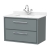 Hudson Reed Lille Wall Hung 2-Drawer Vanity Unit with White Marble Worktop Basin 800mm Wide - Coastal Grey | Thumbnail Image