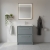 Hudson Reed Lille Floor Standing 2-Drawer Vanity Unit with 1TH Minimalist Basin 600mm Wide - Coastal Grey | Thumbnail Image