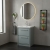 Hudson Reed Lille Floor Standing 2-Drawer Vanity Unit with 1TH Contemporary Basin 600mm Wide - Coastal Grey | Thumbnail Image