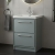 Hudson Reed Lille Floor Standing 2-Drawer Vanity Unit with 1TH Contemporary Basin 600mm Wide - Coastal Grey | Thumbnail Image