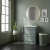 Hudson Reed Lille Floor Standing 2-Drawer Vanity Unit with 3TH Contemporary Basin 600mm Wide - Coastal Grey | Thumbnail Image