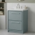 Hudson Reed Lille 600mm 2-Drawer Floor Standing Vanity Unit with Fireclay Basin