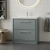 Hudson Reed Lille Floor Standing 2-Drawer Vanity Unit with 1TH Thin-Edge Basin 800mm Wide - Coastal Grey | Thumbnail Image