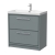 Hudson Reed Lille Floor Standing 2-Drawer Vanity Unit with 1TH Thin-Edge Basin 800mm Wide - Coastal Grey | Thumbnail Image