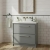Hudson Reed Lille Floor Standing 2-Drawer Vanity Unit with 0TH Contemporary Basin 800mm Wide - Coastal Grey | Thumbnail Image