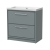 Hudson Reed Lille Floor Standing 2-Drawer Vanity Unit with 0TH Contemporary Basin 800mm Wide - Coastal Grey | Thumbnail Image