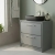 Hudson Reed Lille Floor Standing 2-Drawer Vanity Unit with Worktop 800mm Wide - Coastal Grey | Thumbnail Image