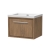 Hudson Reed Lille Wall Hung 1-Drawer Vanity Unit with 0TH Contemporary Basin 600mm Wide - Antique Oak | Thumbnail Image