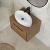 Hudson Reed Lille Wall Hung 1-Drawer Vanity Unit with Worktop 600mm Wide - Antique Oak | Thumbnail Image