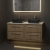Hudson Reed Lille Wall Hung 4-Drawer Vanity Unit with Grey Marble Worktop 1200mm Wide - Antique Oak | Thumbnail Image