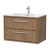 Hudson Reed Lille Wall Hung 2-Drawer Vanity Unit with 1TH Minimalist Basin 800mm Wide - Antique Oak | Thumbnail Image