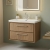 Hudson Reed Lille Wall Hung 2-Drawer Vanity Unit with 1TH Contemporary Basin 800mm Wide - Antique Oak | Thumbnail Image