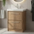 Hudson Reed Lille Floor Standing 2-Drawer Vanity Unit with 1TH Classique Basin 600mm Wide - Antique Oak | Thumbnail Image