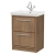 Hudson Reed Lille Floor Standing 2-Drawer Vanity Unit with 1TH Classique Basin 600mm Wide - Antique Oak | Thumbnail Image