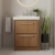 Hudson Reed Lille Floor Standing 2-Drawer Vanity Unit with 3TH Classique Basin 600mm Wide - Antique Oak | Thumbnail Image