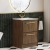 Hudson Reed Lille Floor Standing 2-Drawer Vanity Unit with 1TH Minimalist Basin 600mm Wide - Antique Oak | Thumbnail Image