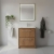 Hudson Reed Lille Floor Standing 2-Drawer Vanity Unit with 1TH Minimalist Basin 600mm Wide - Antique Oak | Thumbnail Image