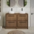 Hudson Reed Lille Floor Standing 4-Drawer Vanity Unit with Worktop 1200mm Wide - Antique Oak | Thumbnail Image
