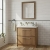 Hudson Reed Lille Floor Standing 2-Drawer Vanity Unit with 0TH Contemporary Basin 800mm Wide - Antique Oak | Thumbnail Image