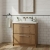 Hudson Reed Lille Floor Standing 2-Drawer Vanity Unit with 0TH Contemporary Basin 800mm Wide - Antique Oak | Thumbnail Image