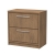 Hudson Reed Lille Floor Standing 2-Drawer Vanity Unit with Worktop 800mm Wide - Antique Oak | Thumbnail Image