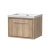 Hudson Reed Lille Wall Hung 1-Drawer Vanity Unit with 0TH Contemporary Basin 600mm Wide - Bleached Oak | Thumbnail Image