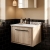 Hudson Reed Lille Wall Hung 1-Drawer Vanity Unit with White Marble Worktop Basin 600mm Wide - Bleached Oak | Thumbnail Image