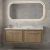 Hudson Reed Lille 1200mm 2-Drawer Wall Hung Vanity Unit with Marble Top Basin