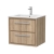 Hudson Reed Lille Wall Hung 2-Drawer Vanity Unit with 1TH Minimalist Basin 600mm Wide - Bleached Oak | Thumbnail Image