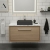 Hudson Reed Lille Wall Hung 1-Drawer Vanity Unit with Carrera Marble Worktop 800mm Wide - Bleached Oak | Thumbnail Image