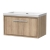 Hudson Reed Lille Wall Hung 1-Drawer Vanity Unit with 0TH Contemporary Basin 800mm Wide - Bleached Oak | Thumbnail Image