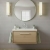 Hudson Reed Lille Wall Hung 1-Drawer Vanity Unit with 1TH Contemporary Basin 800mm Wide - Bleached Oak | Thumbnail Image