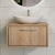 Hudson Reed Lille 800mm 1-Drawer Wall Hung Vanity Unit with Countertop | Thumbnail Image